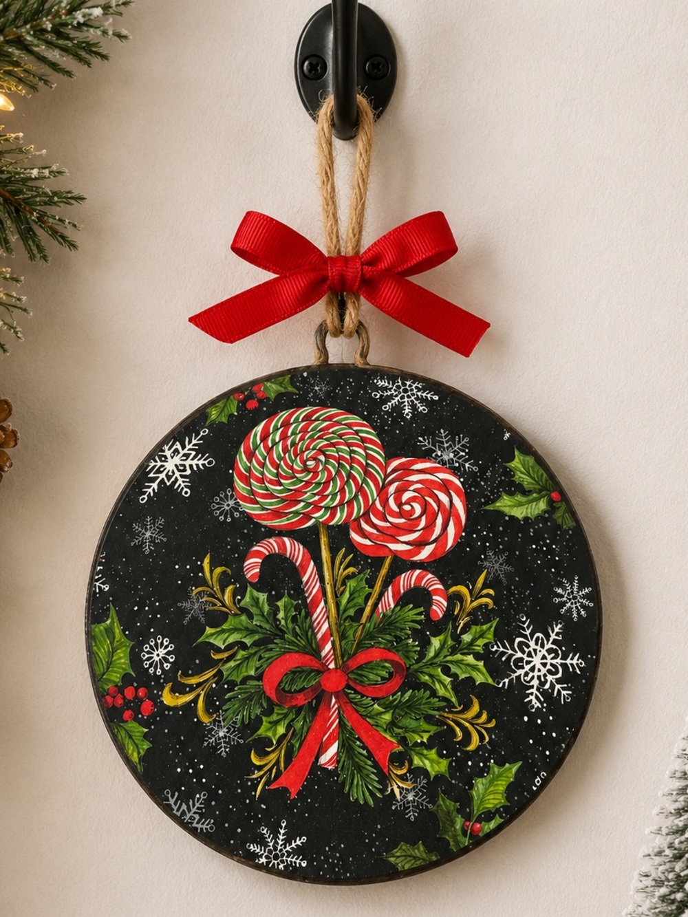 Disc holiday ornament NWT
